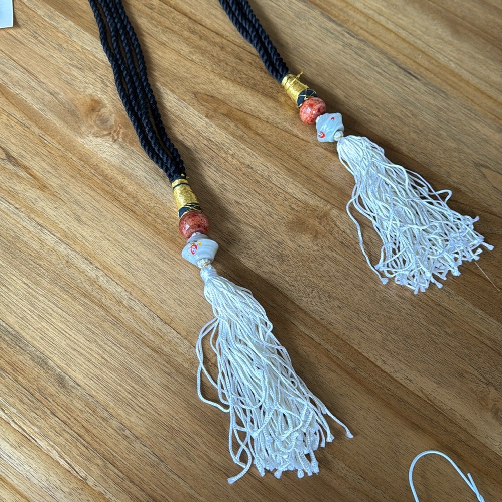 Mary McFadden tassel belt